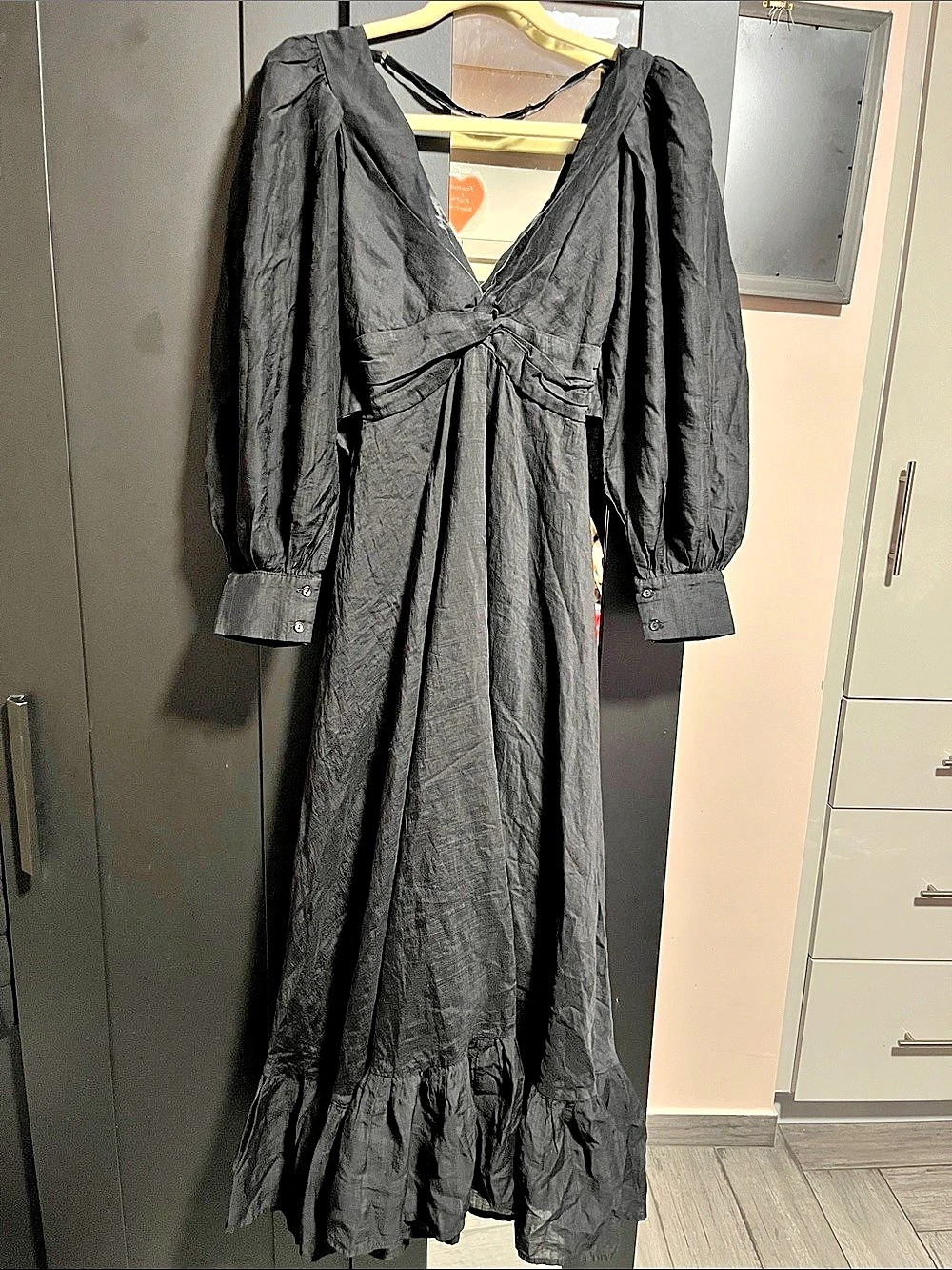 Sabina Musayev Daphna Dress Black Maxi Dress Size XS